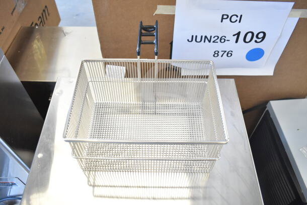 Brand new Perfect Fry PFC730 ventless countertop deep fryer, semi-automatic, 240V, 3 phase, minor scratches and dents visible.