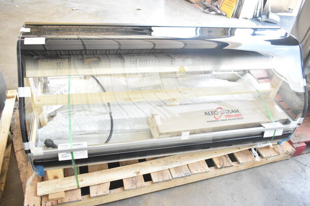 Brand new Alto Shaam ED3-72 stainless steel heated display case, 72", 208V, 1 phase, scratch and dent, in packaging.
