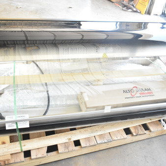 Brand new Alto Shaam ED3-72 stainless steel heated display case, 72", 208V, 1 phase, scratch and dent, in packaging.