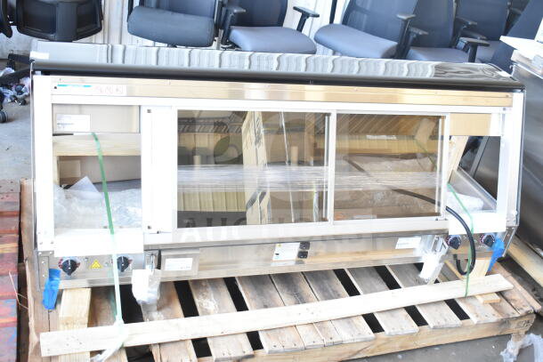 Brand new 2025 Alto Shaam ED3-72, 72" stainless steel heated display case. Scratch and dent. 208V, 1-phase.