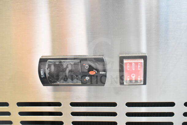 Avantco 178SSPPT3 commercial pizza prep table controls; brand new, 115 volts, 1 phase, stainless control panel.
