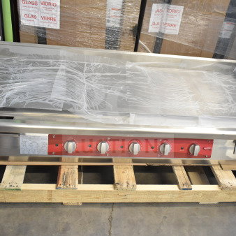 Brand new Avantco 177EG60C 60" electric countertop griddle, scratch and dent condition, 208V, 3-phase.