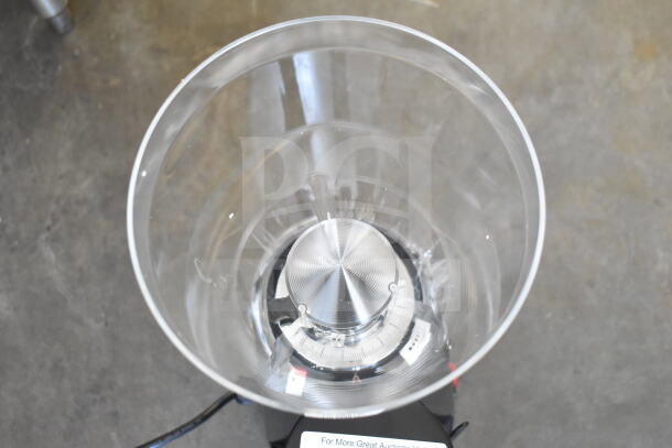 Brand new Estella 236ECEG26 Espresso Grinder, 120 Volts, 1 Phase. Visible dials and clear container. Scratch and dent condition.