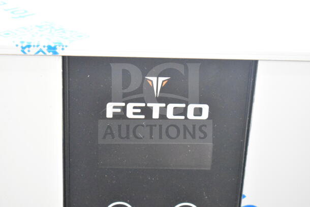 Brand new 2025 Fetco CBS-1252 Plus Series Twin Automatic Digital Coffee Brewer with plastic brew basket. Scratch and dent condition.