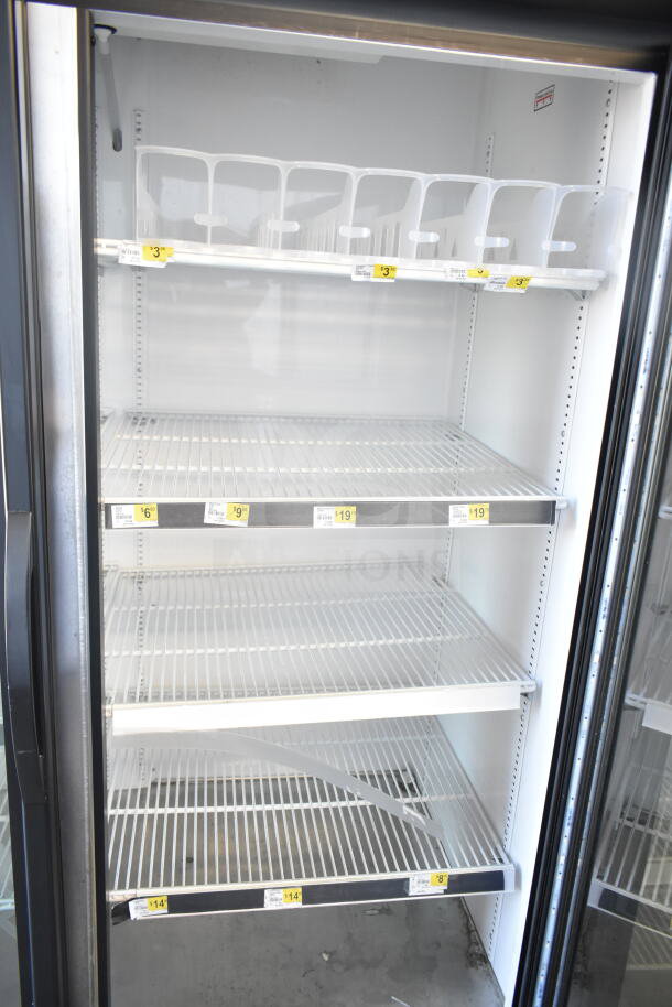 2019 True GDM-49-HC Commercial 2 Door Cooler Merchandiser, 115 Volts, 1 Phase, tested working, shelves included.