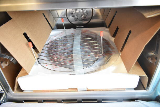 BRAND NEW KoolMore Reserve 24 in. Built-In Microwave Convection Oven with Air Fry, soft-close door, 1.6 cu. ft., in packaging.