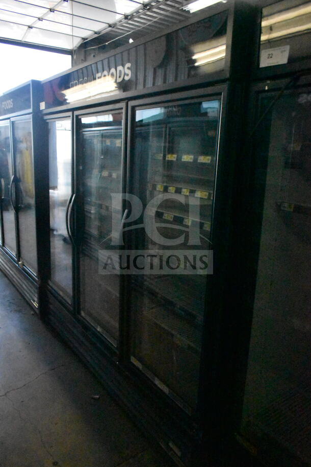 2016 True GDM-72-HC commercial 3-door cooler, 115 volts, 1 phase, tested and working, in good condition.