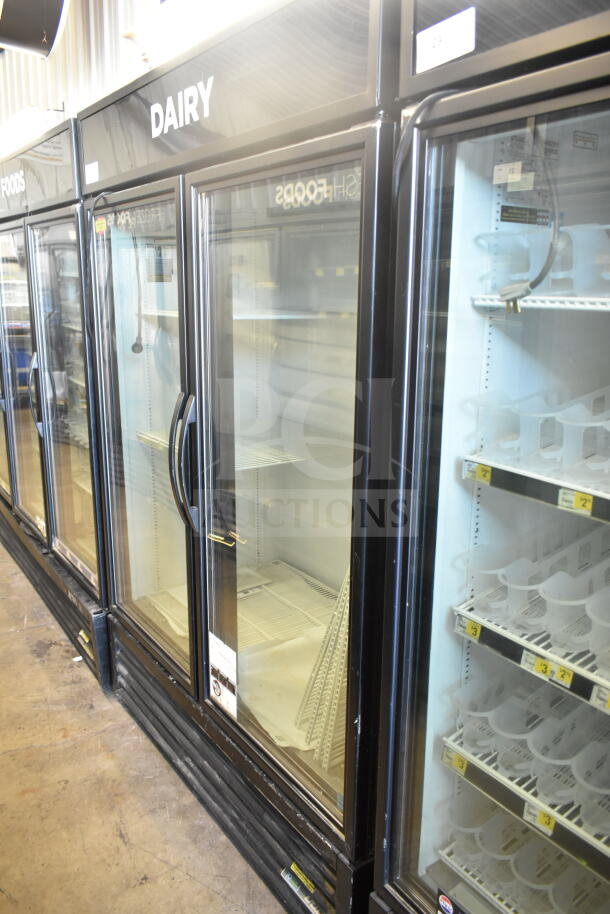 2016 True GDM-72-HC commercial 3-door reach-in cooler merchandiser, 115 volts, 1 phase, tested and working.