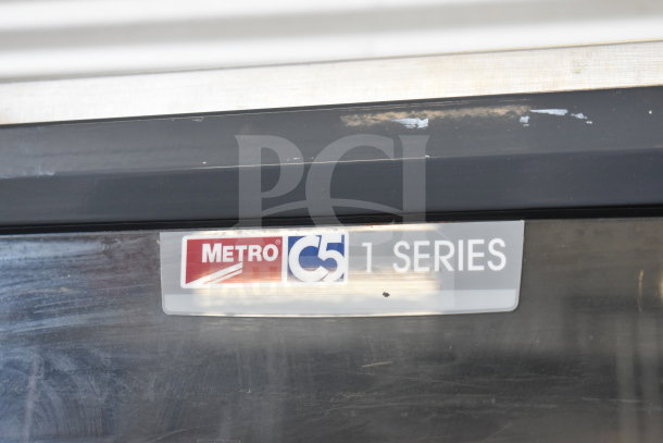 Metro 519-CFC-4 Heated Holding Cabinet, C5 Series label shown, on commercial casters, in good condition.