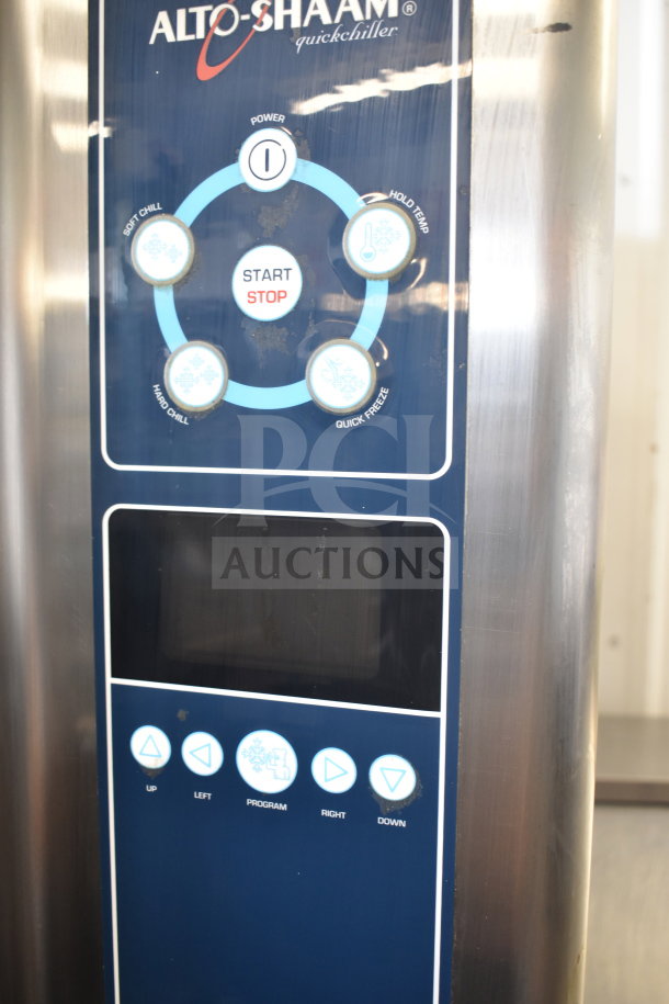 Alto Shaam QC40C-2M-ADS-HL blast chiller panel with start/stop button and function controls. 208/230V, 1 phase.