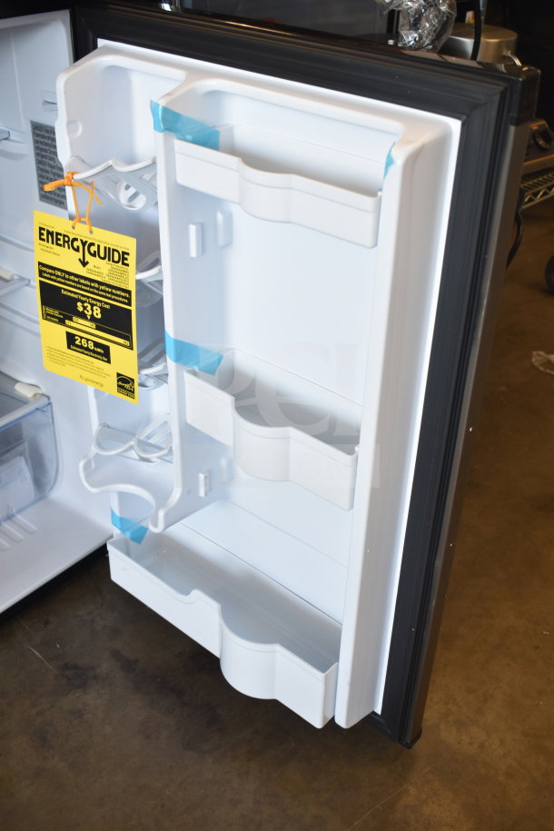 BRAND NEW Danby DAR044A4BSLDD Mini Cooler, 115V, 1 Phase. Scratch and dent model with Energy Guide tag.