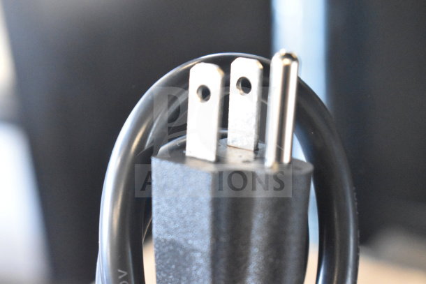 Close-up of power plug for Avantco 177C30 pourover commercial coffee maker, 120V, 1 phase. Brand new, scratch and dent.