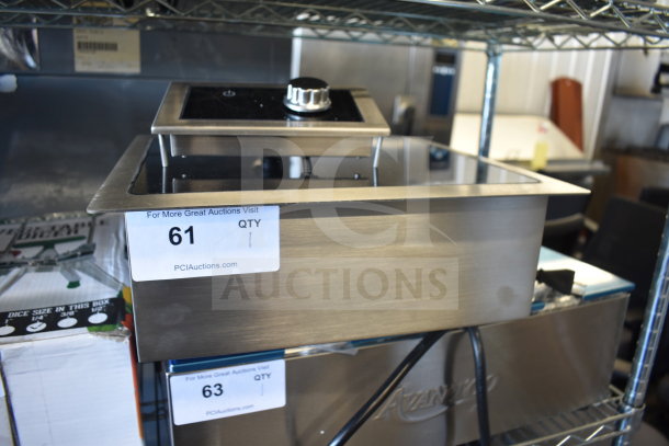 Brand new Vollrath FC-IDI-S3500 induction range, single hob, temperature control probe, 208/240V, 1 phase, drop-in design.