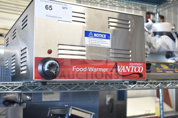 Avantco 177W50 Full Size Electric Countertop Food Warmer, brand new, 12"x20", 120V, 1 Phase, stainless steel, scratch and dent.
