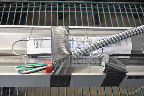 BRAND NEW Hatco GRA-48 48" Glo-Ray Single Infrared Warmer, scratch and dent condition, 120V, 1 Phase, infinite controls visible.