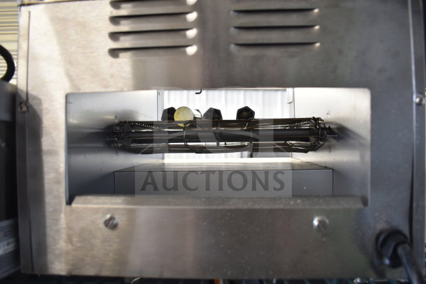 Brand new Avantco 184T140 commercial conveyor toaster, 10" wide, 3" opening, 300 slices/hour, 120V, 1 phase.
