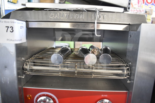 Avantco 184T140 conveyor toaster, brand new with minor scratches and dents. Features 10" wide belt, 3" opening, and 300 slices/hr capacity.