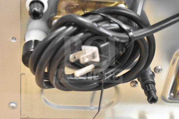 Rinnai SENSEI RXP199iN tankless water heater, black power cord detail, new condition, wall-mounted design, 120V.