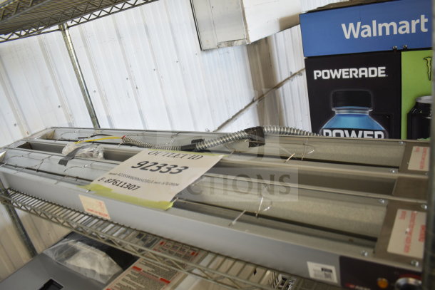 BRAND NEW ServIt 423SW60INHDBLA 60" Double Strip Warmer, dual controls, 120V, scratch and dent, tagged outlet ID 92333.