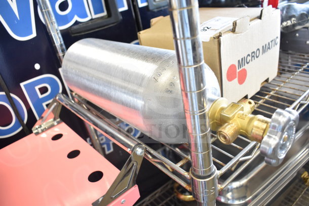 Brand new tank with Micro Matic unit, visible scratch and dent. Requires pickup; not available for shipping.