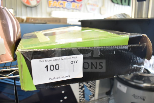 Box of Regency 600PRD8X pre-rinse faucet, 1.15 GPM, scratch and dent condition, 8" centers, 44" hose, quantity 100.