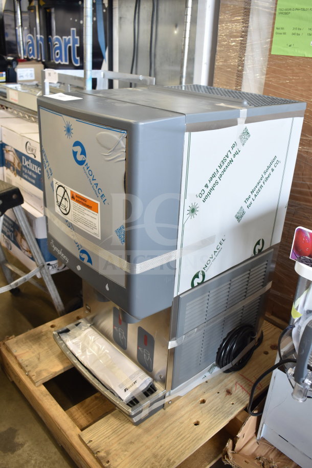 BRAND NEW 2025 Follett 12CI414A-S Symphony Plus countertop ice maker with scratches, 12 lb storage, air-cooled, SensorSAFE, 115V.