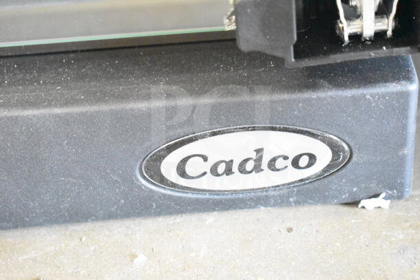 Cadco XAF003-US convection oven, 3-shelf, brand new, scratch and dent, visible Cadco logo on unit exterior.