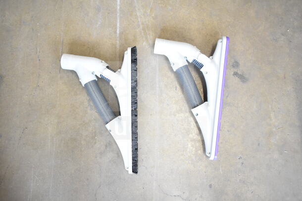 BRAND NEW ProTeam GoFit 6 Qt. Cordless Backpack Vacuum with ProBlade Kit, shown are attachments for hard surfaces and carpet.