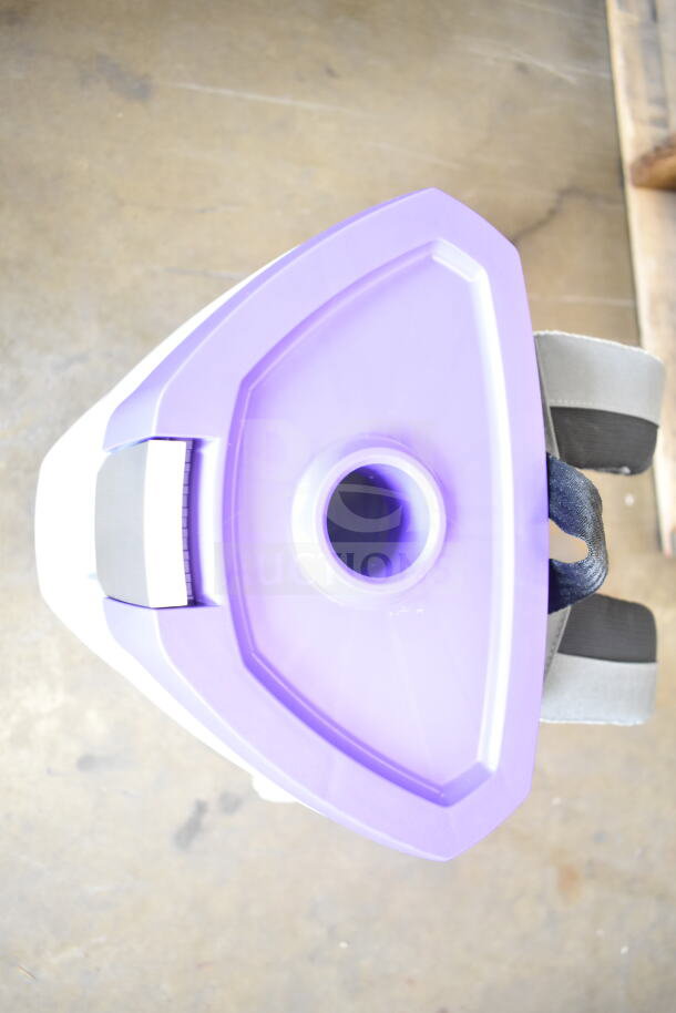 BRAND NEW SCRATCH AND DENT ProTeam GoFit® 6 Qt. Cordless Backpack Vacuum, 8.0 Ah, purple lid, includes ProBlade kit.