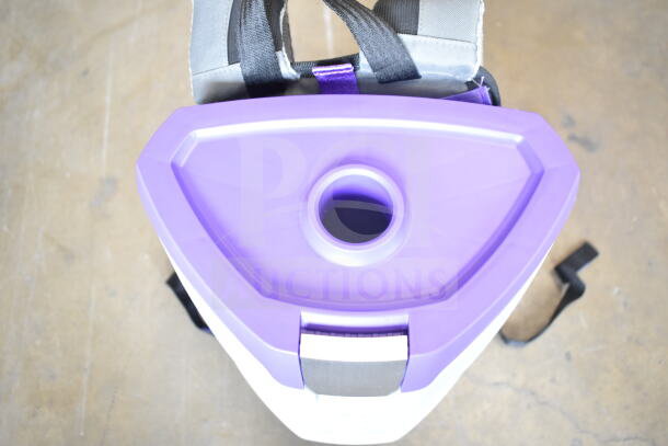 BRAND NEW ProTeam GoFit 6 Qt. cordless backpack vacuum, purple lid, with ProBlade kit, scratch and dent condition.