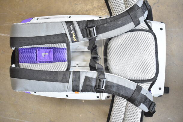 BRAND NEW ProTeam GoFit® 6 Qt. Cordless Backpack Vacuum, 4.0 Ah, with ProBlade Kit. Scratch and dent visible; adjustable straps with ProTeam logo.