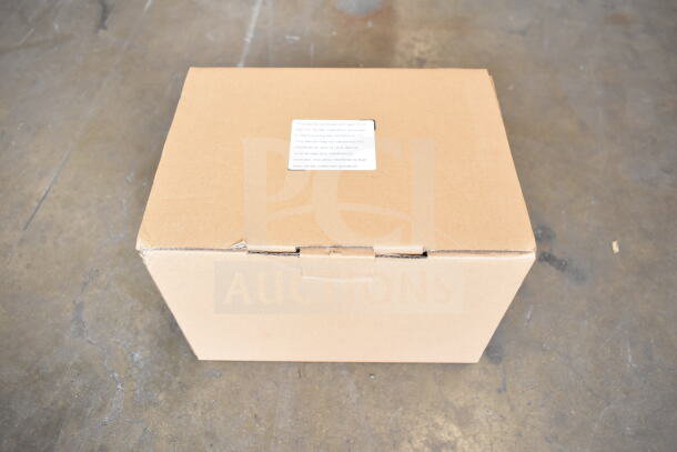 Cardboard box containing ProTeam GoFit® 6 Qt. Cordless Backpack Vacuum, brand new with tags and labels indicating model and specifications.