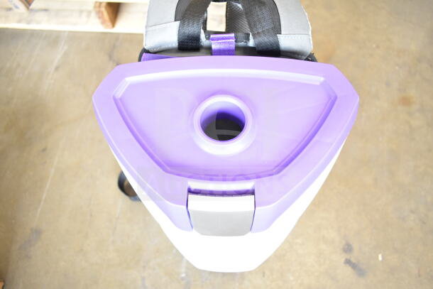 Brand new ProTeam GoFit® 6 Qt. cordless backpack vacuum. Scratch and dent condition. Includes Xover Multi-Surface Wand Kit.