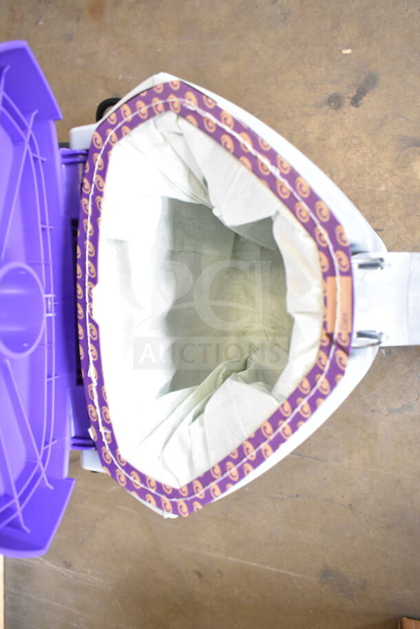 Brand new ProTeam GoFit 6 Qt. cordless backpack vacuum inner view. Includes 8.0 Ah battery and 2-piece wand kit.