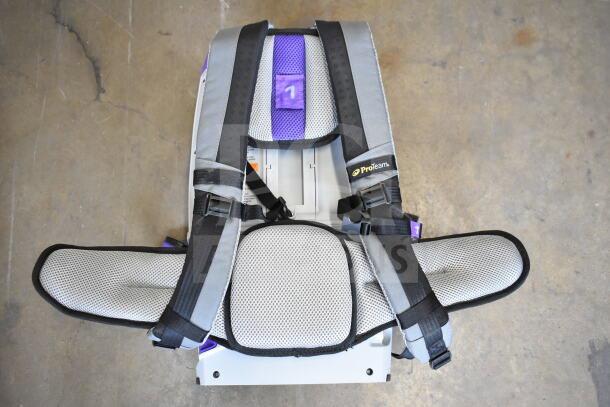 Brand new ProTeam GoFit® 6 cordless backpack vacuum, 107786, 8.0 Ah, 6 qt. Includes Xover Multi-Surface Wand Kit.