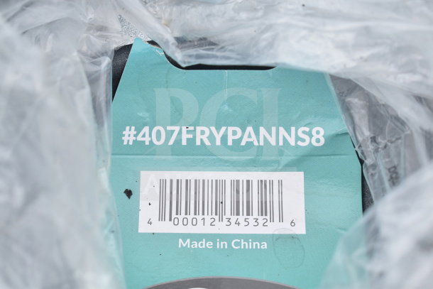 Green finish 3-tier wire shelving unit on commercial casters. Includes contents; dismantling required. Tag shows #407FRYPANNS8, Made in China.