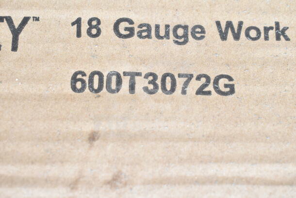 Cardboard packaging with printed text "18 Gauge Work" and model number "600T3072G."