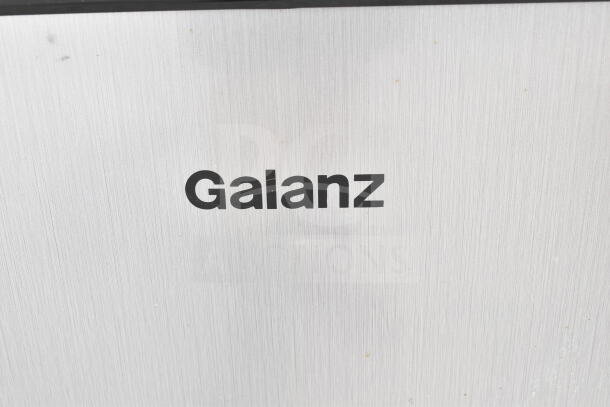 Galanz Mini Cooler, silver finish, part of auction set with Frigidaire Freezer and Hisense Mini Cooler, 115 volts.