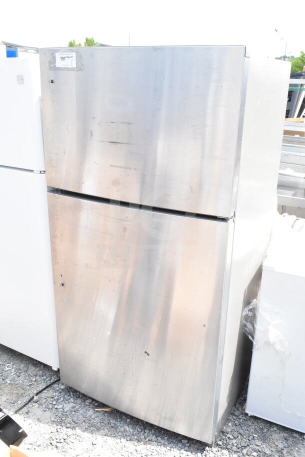 2017 Whirlpool WRT511SZDM00 reach-in cooler with freezer, stainless steel, 115V, 1 phase, minor wear.