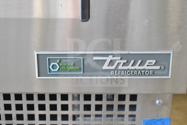 True TFP-72-30M-D-6-HC Mega Top Sandwich Prep Table with logo showing "natural refrigerant" branding.