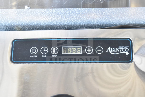 Brand new Avantco 177LT93 stainless steel dehydrator, 24 trays, glass door, 120V, control panel with ON/OFF, timer, temp.