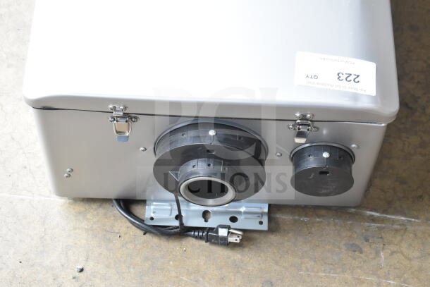 BRAND NEW Rinnai SENSEI RX199iN tankless water heater, 199,000 BTU, wall-mounted, natural gas/propane, shown with protective case.