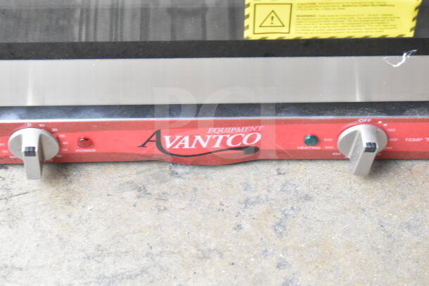 Brand new Avantco 177CO28M half-size countertop convection oven, 2.3 cu. ft. with visible controls, scratch and dent condition.
