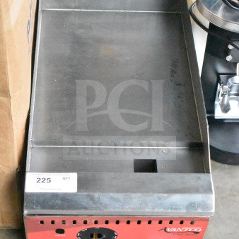 Avantco Chef Series CAG-15-TG 15" Countertop Gas Griddle, 35,000 BTU, stainless, new scratch and dent condition, model 177CAG15TG.