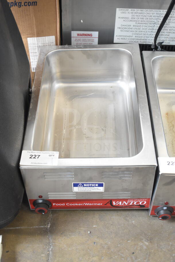 Avantco 177W50CKR electric countertop food warmer, 2025 model, stainless steel, full-size 12"x20", scratch and dent condition.