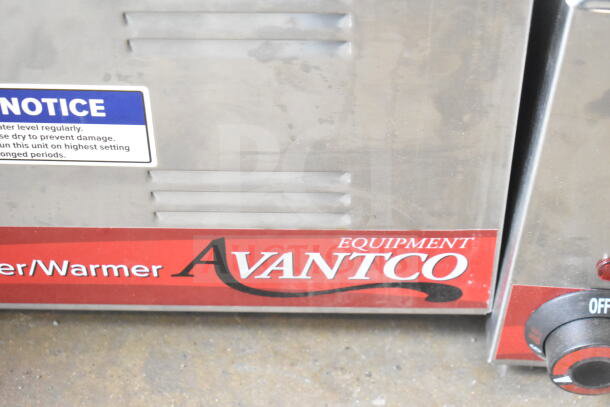 Brand new Avantco 177W50CKR full-size electric countertop food warmer, 12"x20", visible scratch and dent, 120V, 1 phase.