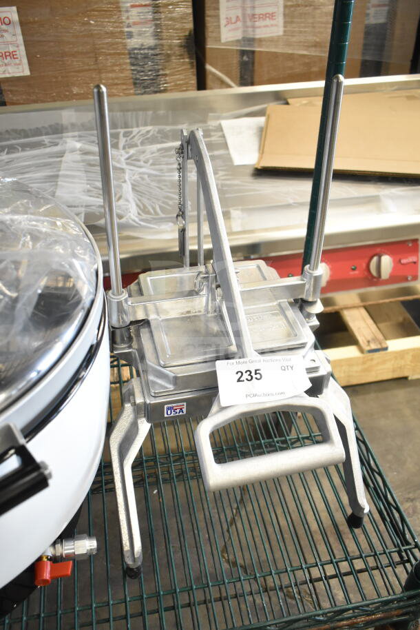 Brand new Nemco 55650 Easy Lettuce Kutter with minor scratches and dents, featuring sturdy metal construction and USA label.