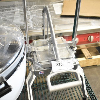 Brand new Nemco 55650 Easy Lettuce Kutter with minor scratches and dents, featuring sturdy metal construction and USA label.