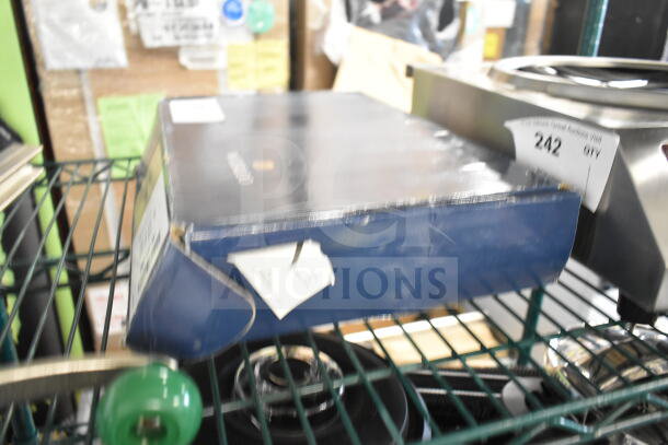 New Waterloo 750FD812 faucet by Monix in original packaging with minor box damage. Deck-mounted, 8" centers, 12" swing spout.