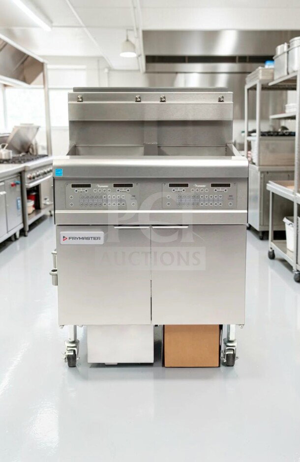 Frymaster FPGL230CA-NG OCF30™ 2-Vat Fryer, 60 lb capacity, immaculate condition, ENERGY STAR®, fully tested.